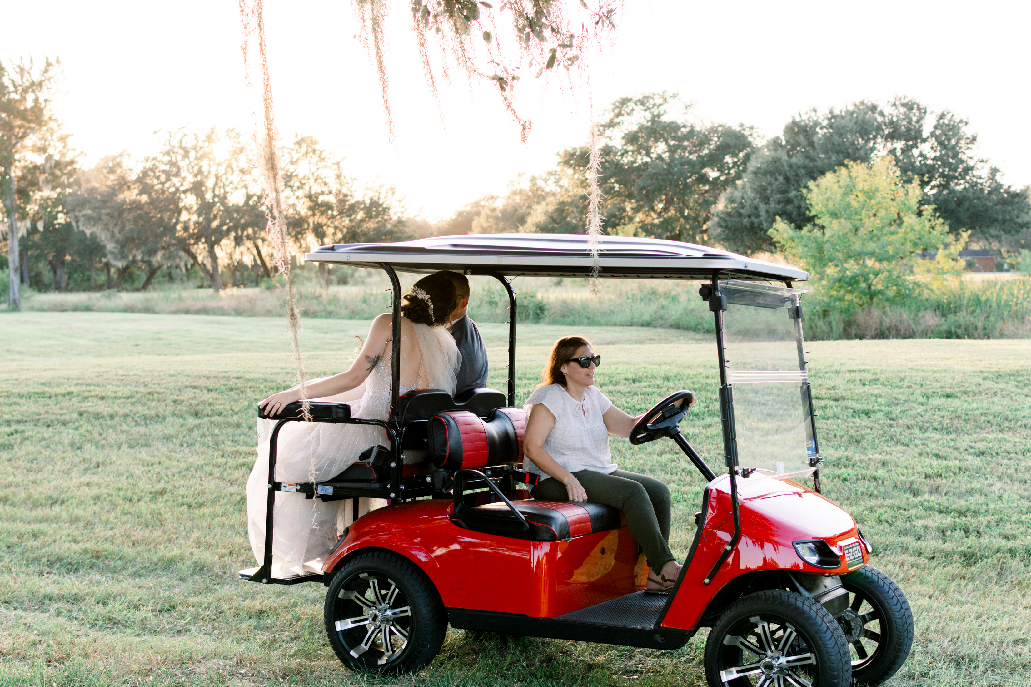 Golf cart getaway car