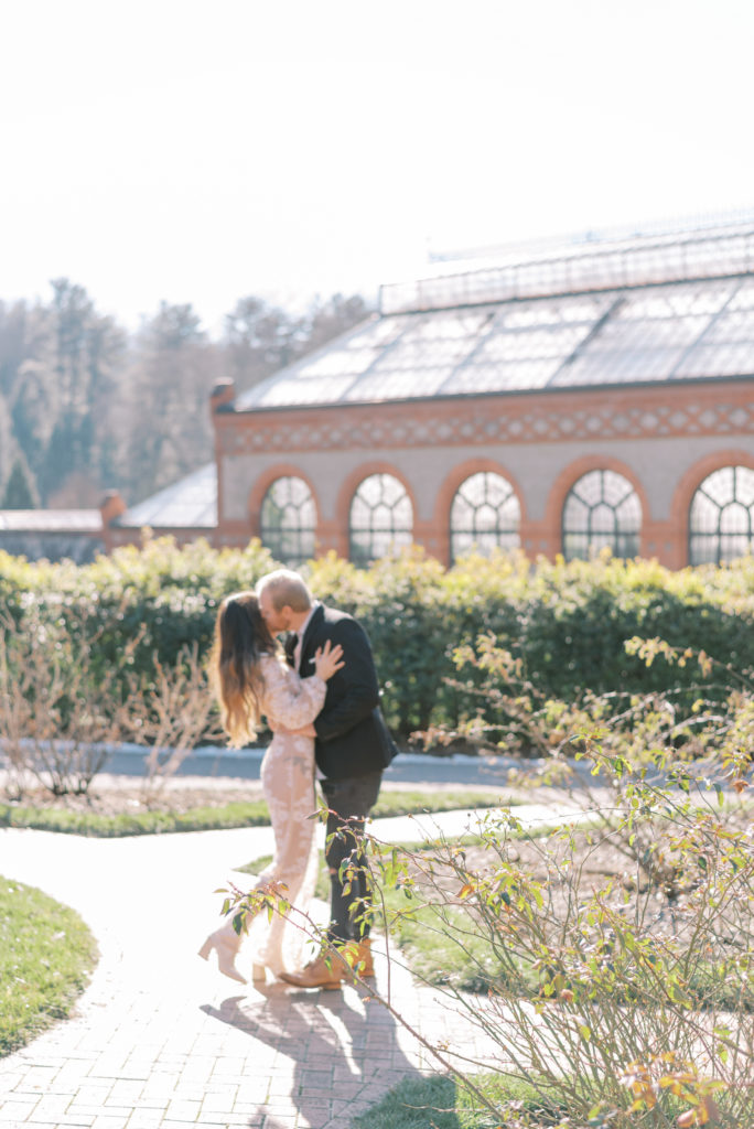 Engagement session at The Biltmore Conservatory