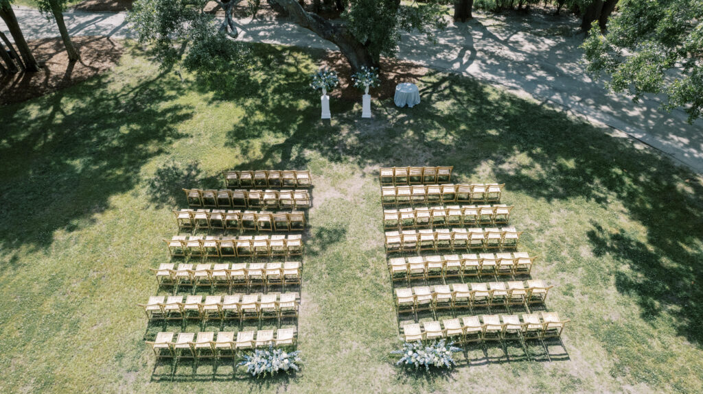 wedding shots with drone