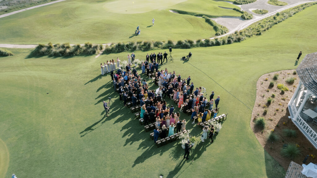 wedding session with drone