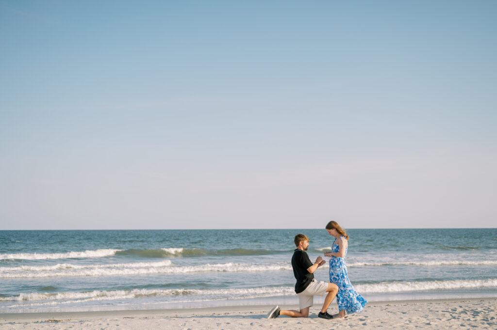 Romantic marriage proposal in Charleston, SC photographed by Proposal Photographer of Charleston SC